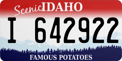 ID license plate I642922