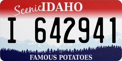 ID license plate I642941