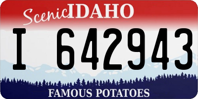ID license plate I642943