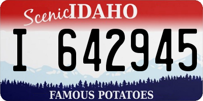 ID license plate I642945