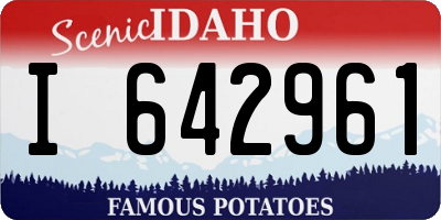 ID license plate I642961