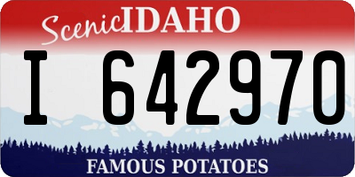ID license plate I642970