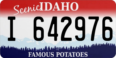 ID license plate I642976