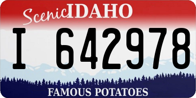 ID license plate I642978