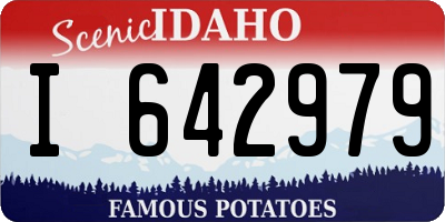 ID license plate I642979