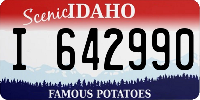 ID license plate I642990