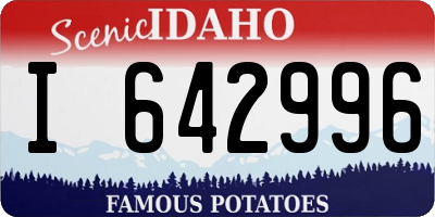ID license plate I642996