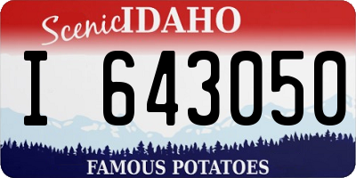 ID license plate I643050