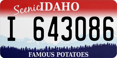 ID license plate I643086