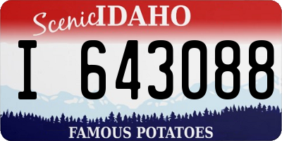 ID license plate I643088