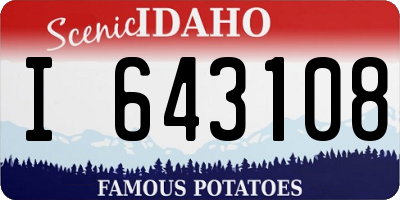 ID license plate I643108