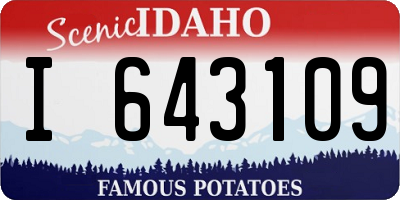 ID license plate I643109