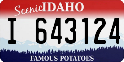 ID license plate I643124
