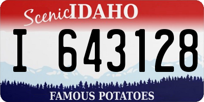 ID license plate I643128