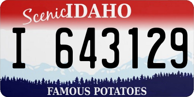 ID license plate I643129