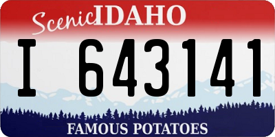 ID license plate I643141