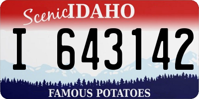 ID license plate I643142
