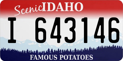ID license plate I643146