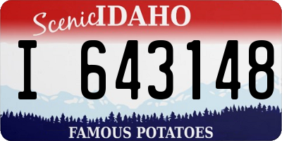 ID license plate I643148