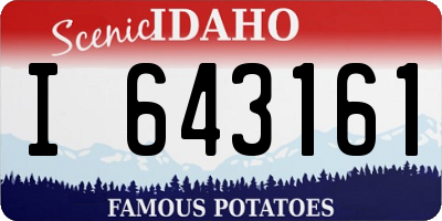 ID license plate I643161