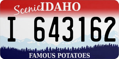 ID license plate I643162