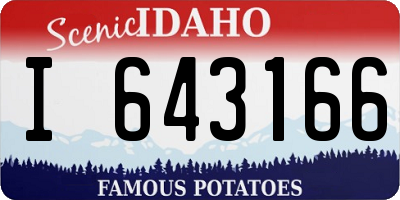 ID license plate I643166