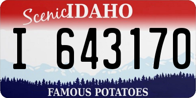 ID license plate I643170