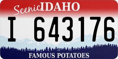 ID license plate I643176