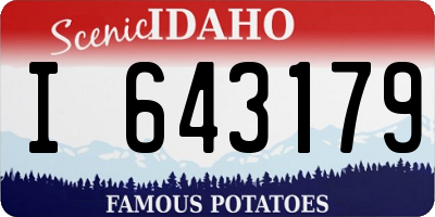 ID license plate I643179