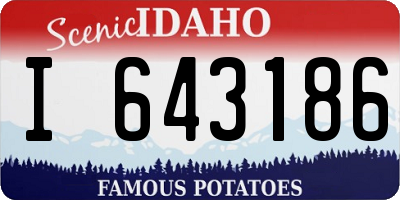 ID license plate I643186