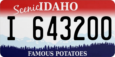 ID license plate I643200