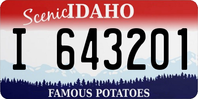 ID license plate I643201