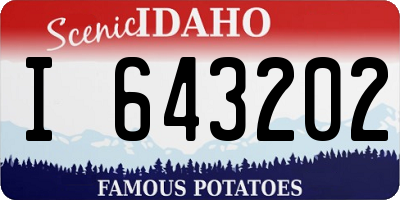 ID license plate I643202