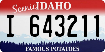 ID license plate I643211