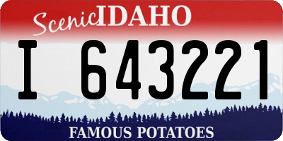 ID license plate I643221