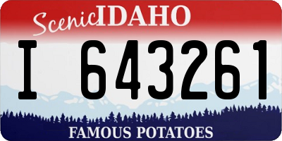 ID license plate I643261