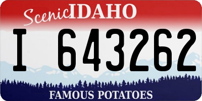 ID license plate I643262