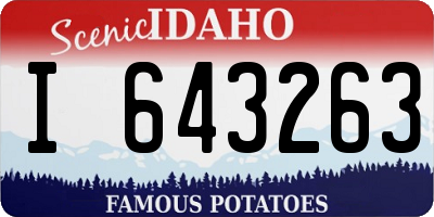 ID license plate I643263