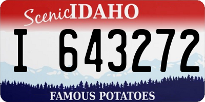 ID license plate I643272