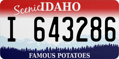 ID license plate I643286