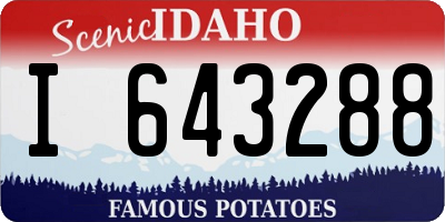 ID license plate I643288