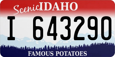ID license plate I643290