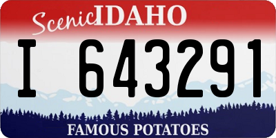 ID license plate I643291
