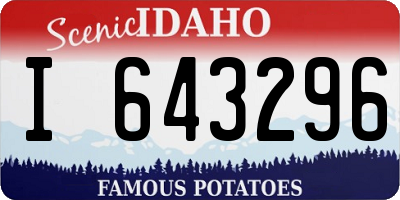ID license plate I643296