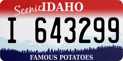 ID license plate I643299