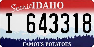 ID license plate I643318