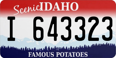 ID license plate I643323