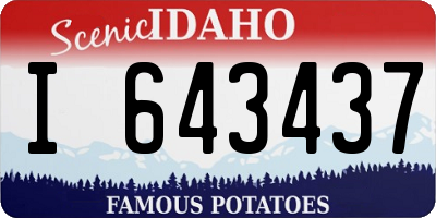 ID license plate I643437