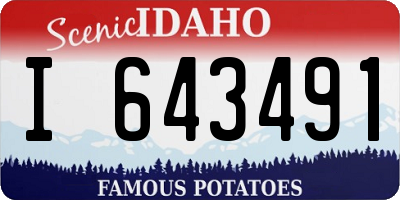 ID license plate I643491