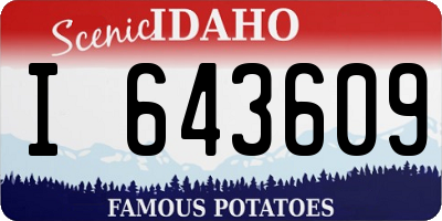 ID license plate I643609